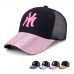 New  Ponytail Baseball Cap Sequins Shiny Messy Bun Snapback Hat Sun Caps XB  eb-26172671